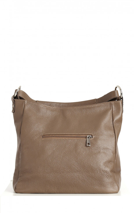 Genuine leather bag in Taupe color [1]