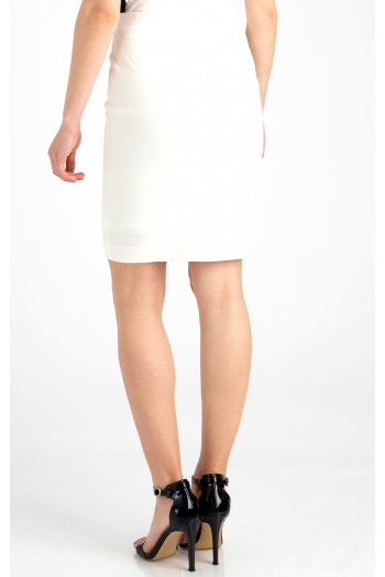 Ecru Jersey Pencil Skirt [1]