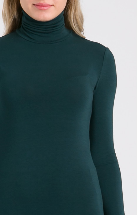 Polo Neck Top in Teal
