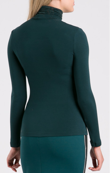 Polo Neck Top in Teal