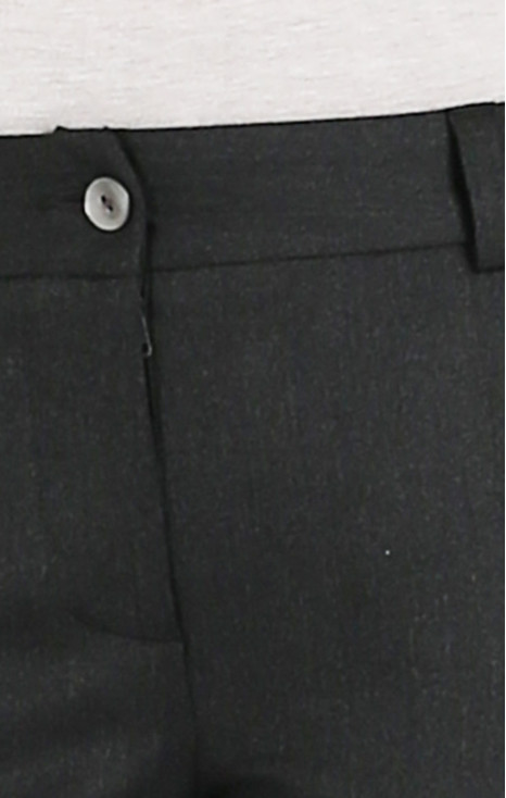 Straight-fit grey trousers