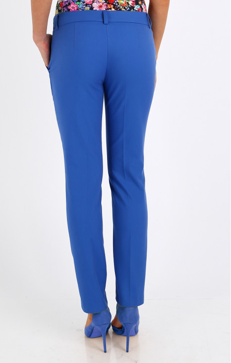 Straight-fit blue trousers [1]