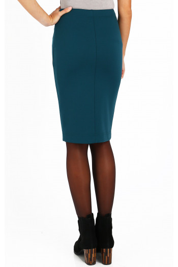Pencil Skirt in Teal [1]