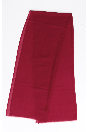 Wool and Silk Scarf in Claret [1]