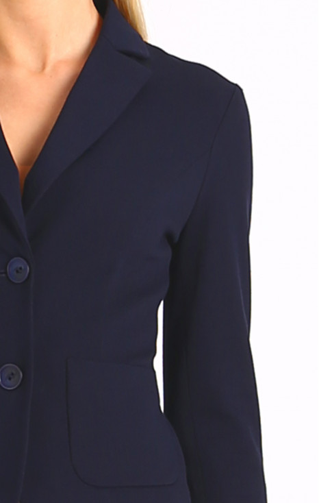 Blazer with Patch Pockets in Navy