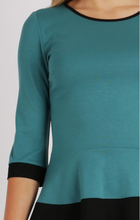 Turquoise 3/4 sleeve top