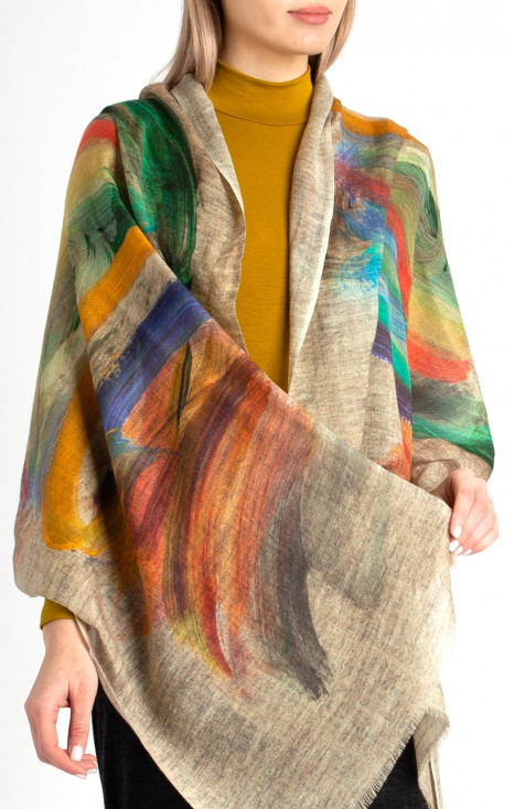 Wool-silk skarf