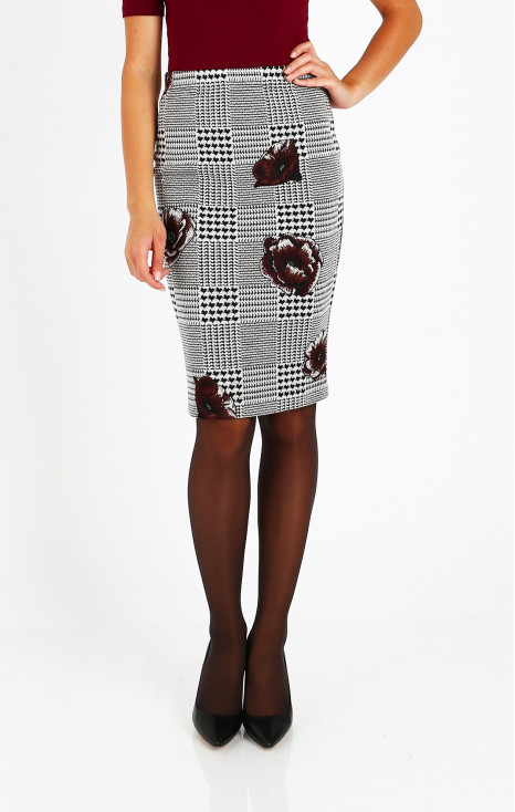 Elegant figure print skirt