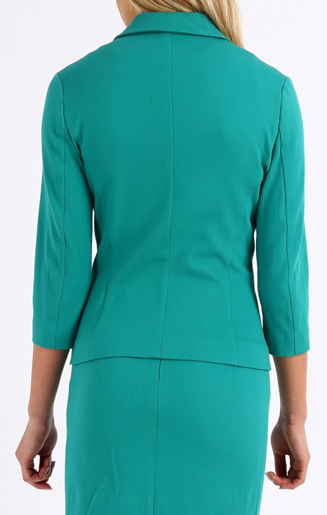 Blazer with Pockets and 3/4 sleeves In Mint Leaf [1]