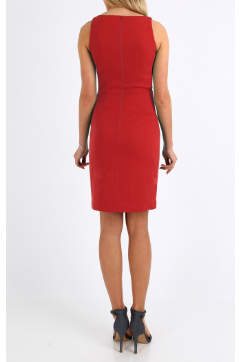 Cotton Mini Dress in Red [1]