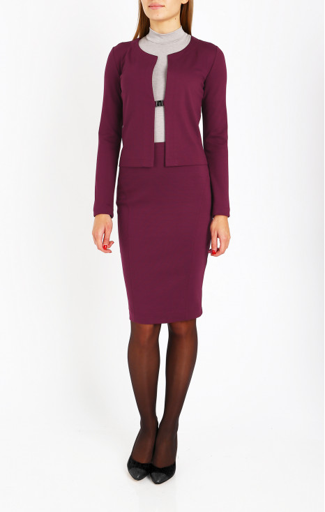 Pencil Skirt in Mulberry