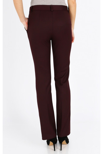 Straight Trousers in Dark Red [1]