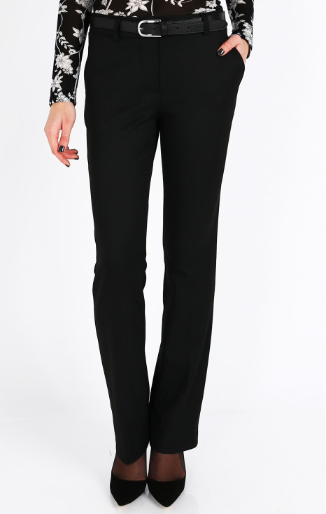 Wide leg trousers in Black