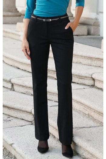 Wide leg trousers in Black
