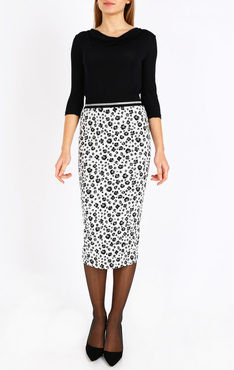"Pencil" silhouette skirt