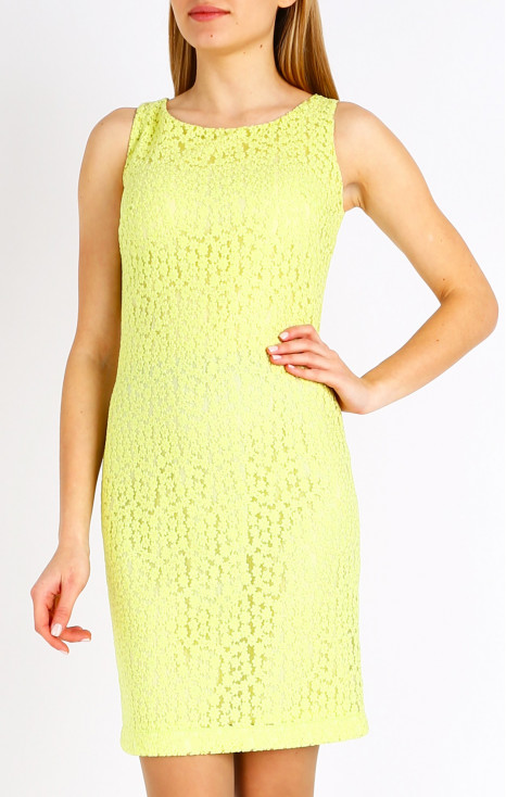 Straight-fit lace dress