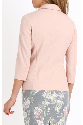 Blazer with Pockets and 3/4 sleeves In Pink [1]