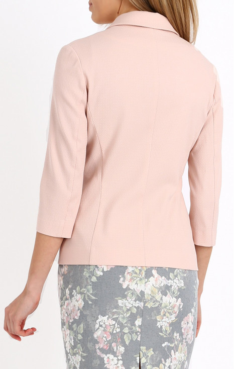 Blazer with Pockets and 3/4 sleeves In Pink [1]