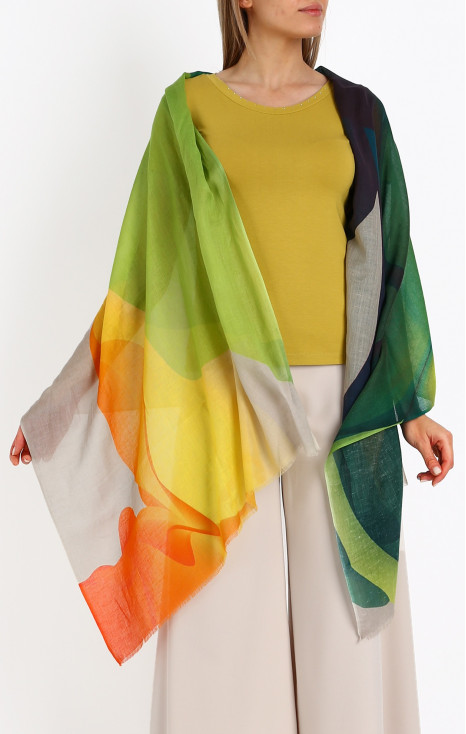 Cotton-modal- linen  scarf