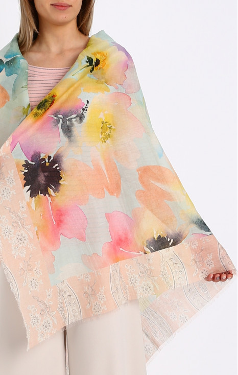 Cotton-modal- silk  scarf
