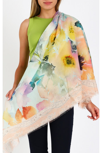 Cotton-modal- silk  scarf