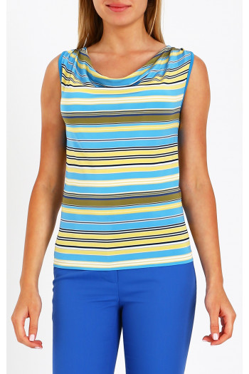 Waterfall neckline top