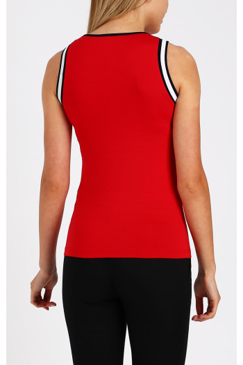 Vest Top In Red and White [1]