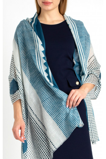 Cotton-modal- linen scarf