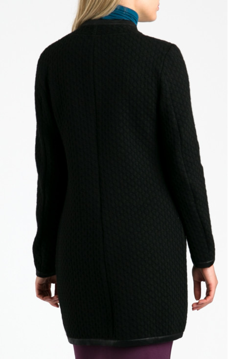 Wool Blend Soft Cardigan in Black [1]