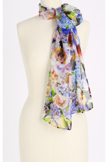 Natural silk scarf