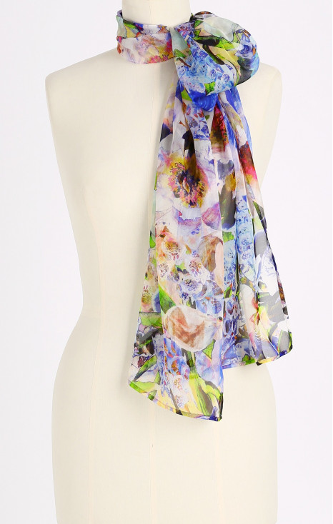 Natural silk scarf