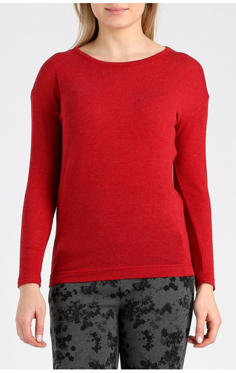 Long Sleeve Top in Red
