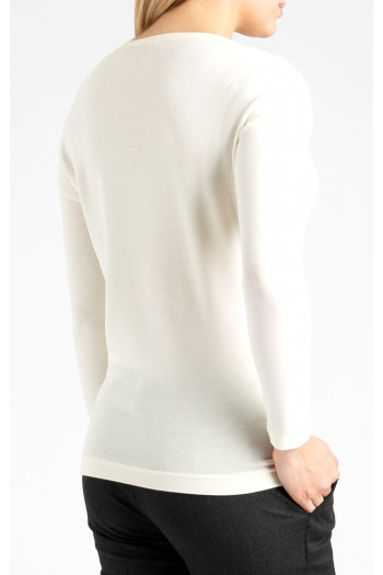 Long Sleeve Top in White [1]