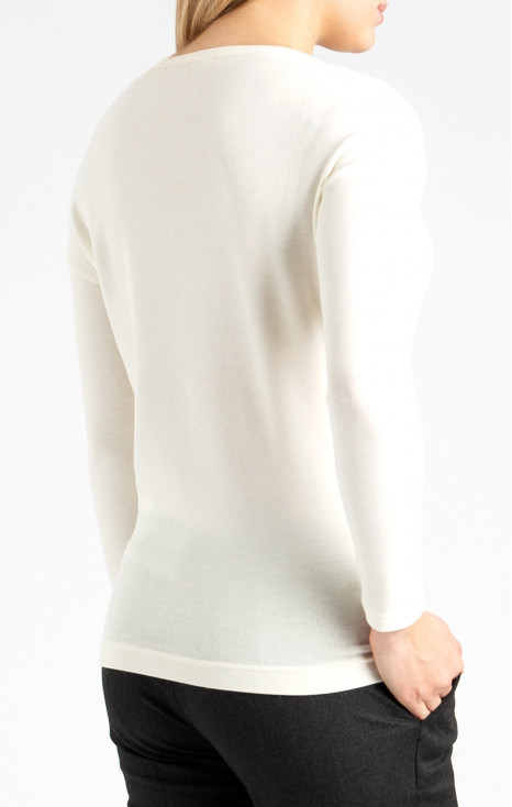 Long Sleeve Top in White [1]