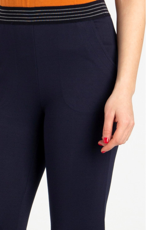 Straight-fit trousers from tricot