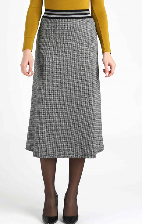 Pipit-printed  skirt