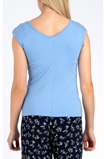 Slim Jersey Top in Light Blue [1]