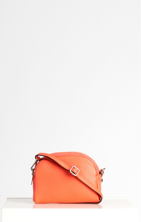 Leather Mini Bag in Orange
