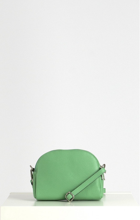 Leather Mini Bag in Light Green