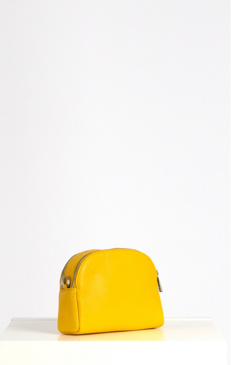 Leather Mini Bag in Yellow