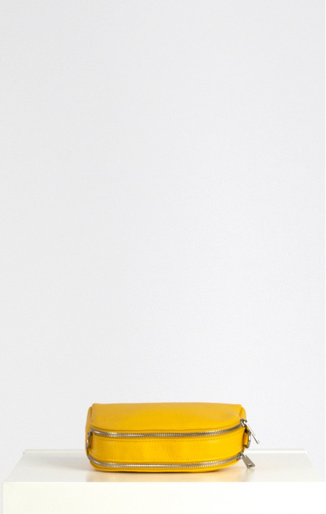 Leather Mini Bag in Yellow