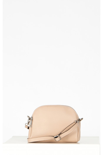 Leather Mini Bag in Nude [1]