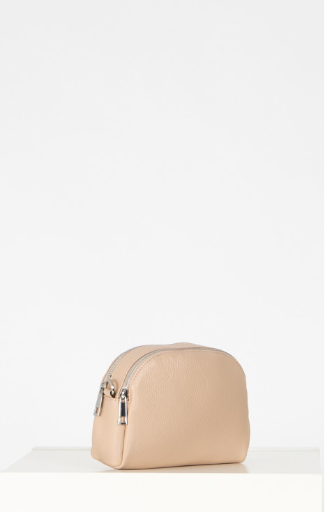 Leather Mini Bag in Nude