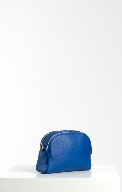 Leather Mini Bag in Blue