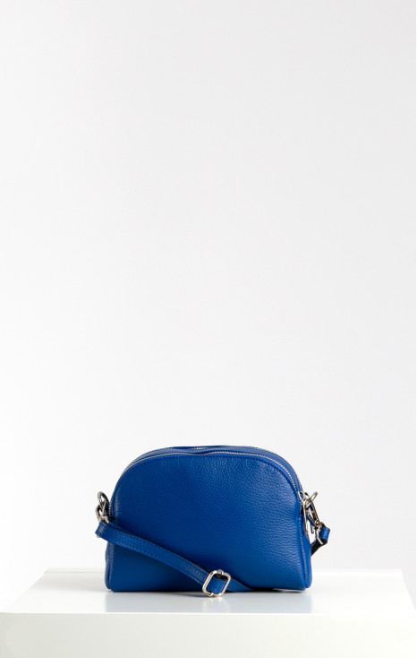 Leather Mini Bag in Blue