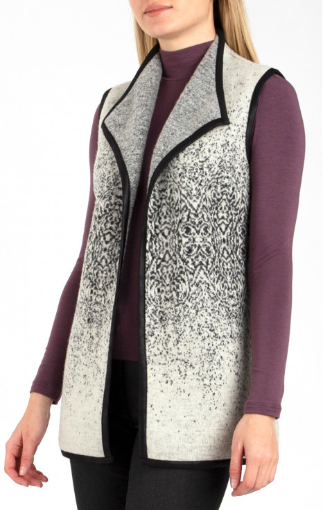 Long wool cardigan