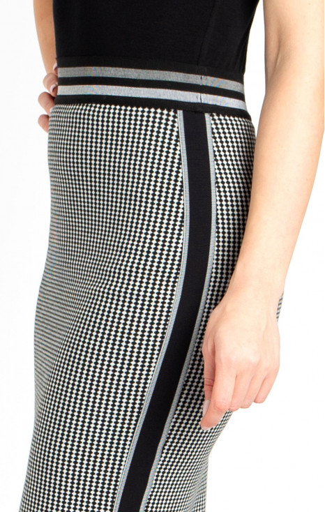 Pencil Skirt in Black and White
