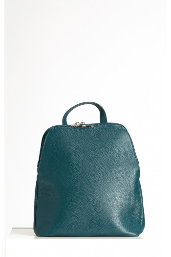 Genuine Leather Multiway Backpack in Deep Teal