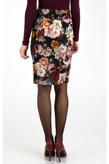Floral Pencil Skirt [1]
