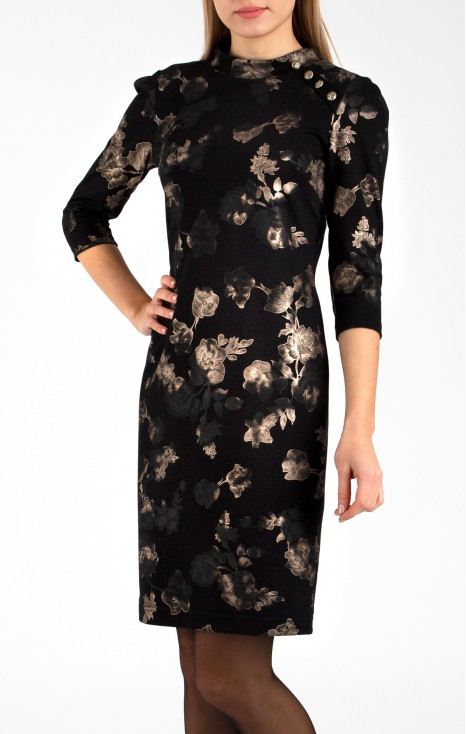 Mini Dress with Buttons